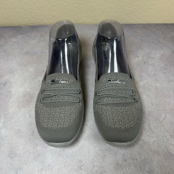 Skechers Shoes Womens 9 Newbury ST Casually Gray Slip On Loafer Cushion Comfort - Picture 5 of 12